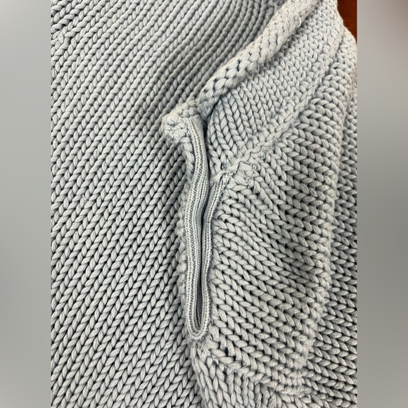 Lake Women's Blue Sweater with Button Detail - Picture 9 of 10